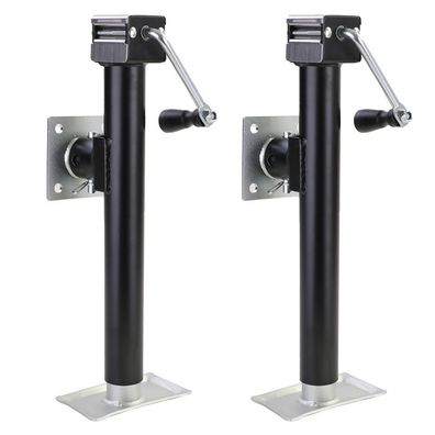 Anhänger Ausdrehstütze Stützfuß Abstellstütze 570-950mm mit Halter 2300kg 2 Stck