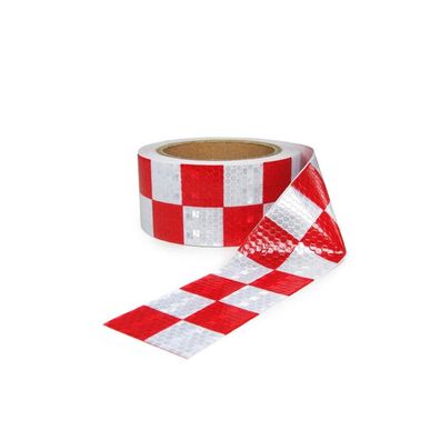 Signalband Markierungsband Absperrband selbstklebend reflektierend kariert 40m