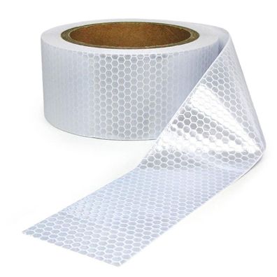 Signalband Markierungsband Absperrband selbstklebend reflektierend weiß 40m