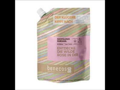 benecos 3x benecosBIO Nachfüllbeutel 1000 ml Duschgel BIO-Wildrose - Entdecke
