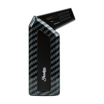 Passatore Pfeifenfeuerzeug "Peter", Carbon mit Pfeifenbesteck