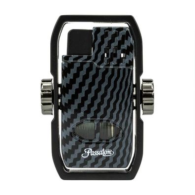 Passatore Zigarren-Feuerzeug "Duke" Fidget Spinner Carbon, Jet-Flamme + Bohrer