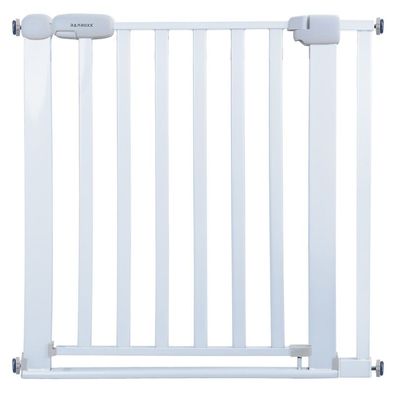 Absperrgitter Treppenschutzgitter weiß für 82-92cm Durchgang 77cm Hoch