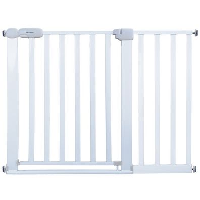Absperrgitter Treppenschutzgitter weiß für 110-120cm Durchgang 77cm Hoch