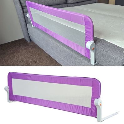 Premium Baby Bettgitter Rausfallschutz Pink 150x43cm