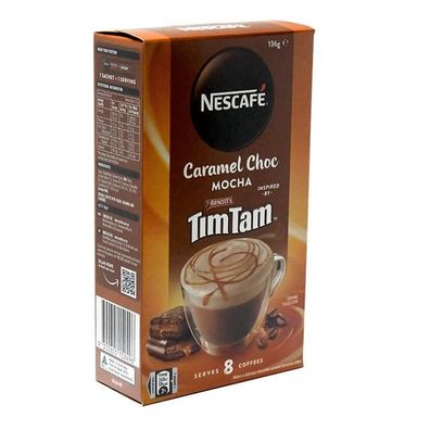 Nescafe Caramel Choc Mocha Tim Tam Coffee Sachets [MHD: 31.08.2025] 136 g