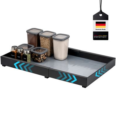 bremermann Teleskopschublade zum Kleben oder Bohren, Breite von 43-67 cm schwarz