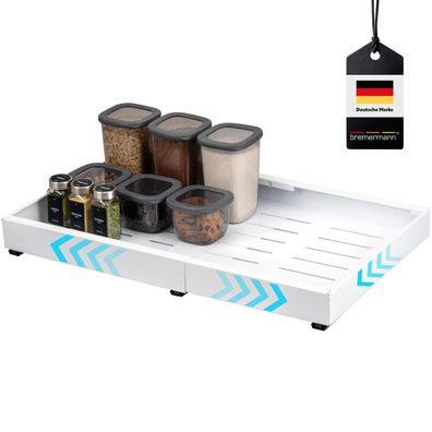 bremermann Teleskopschublade zum Kleben oder Bohren, Breite von 43-67 cm weiß