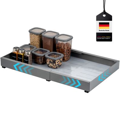bremermann Teleskopschublade zum Kleben oder Bohren, Breite von 43-67 cm grau