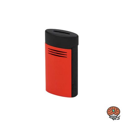 ST Dupont Megajet Jet Feuerzeug, Matte Black & Red, unbefüllt