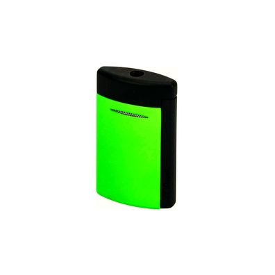 ST Dupont Minijet 3 Fluo Jet Feuerzeug, Schwarz / Grün unbefüllt