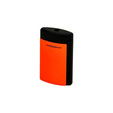 ST Dupont Minijet 3 Fluo Jet Feuerzeug, Schwarz / Orange unbefüllt