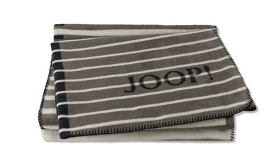 JOOP! Divided Plaid / Decke Stein 150 x 200cm