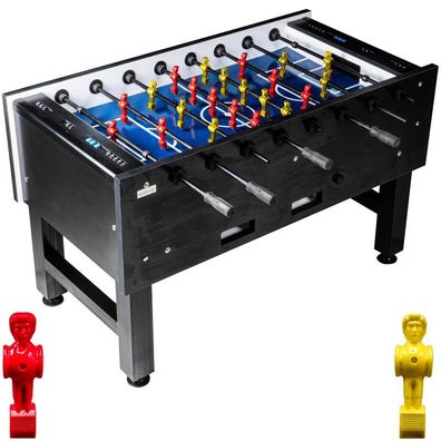 Fußball Tischkicker Turnier Fireball blaues Spielfeld Figuren Gelb Rot 95kg