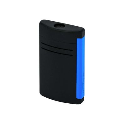 ST Dupont Maxijet Fluo Jet Feuerzeug, Schwarz / Blau, unbefüllt
