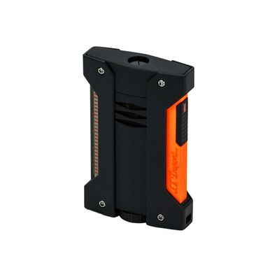 ST Dupont Défi Extrême Fluo Jet Feuerzeug, Orange / Schwarz, unbefüllt