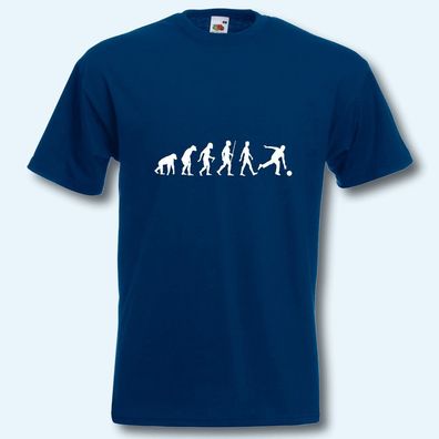 T-Shirt, Fun-Shirt, Evolution Kegeln Bowling, S-XXXL