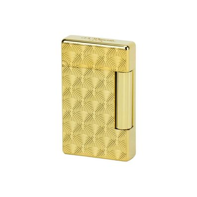 ST Dupont Initial Feuerzeug, Cinatique gold, unbefüllt