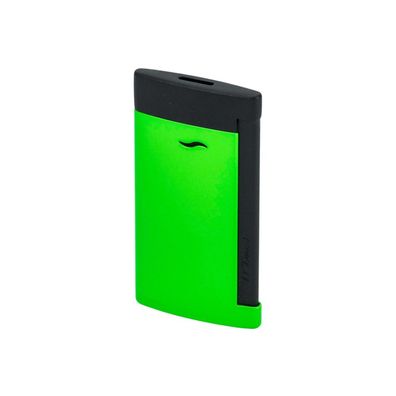 ST Dupont Slim 7 Jet Feuerzeug, Fluo green / black, unbefüllt