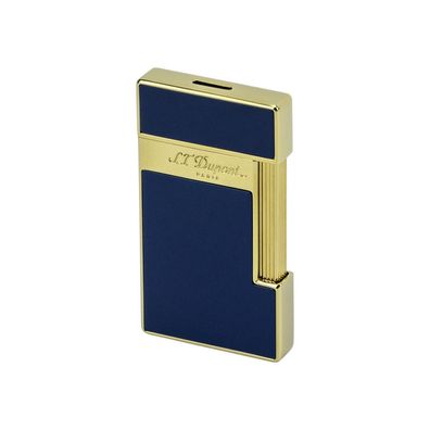 ST Dupont Slimmy blau Lack / Gold Jet Feuerzeug, unbefüllt