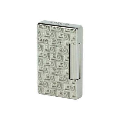 ST Dupont Initial Feuerzeug, Cinatique silber, unbefüllt