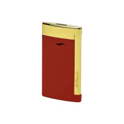 ST Dupont Slim 7 Jet Feuerzeug, Burgundy / Gold, unbefüllt
