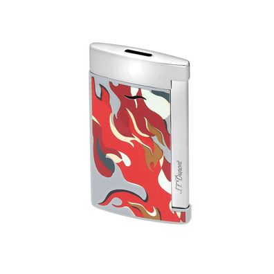 ST Dupont Slim 7 Jet Feuerzeug, Camo Red / Chrome, unbefüllt