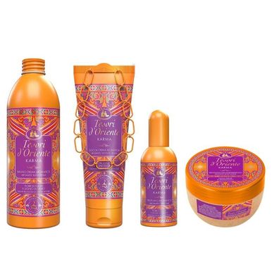 TESORI D´ORIENTE KARMA mit Nashi Blume und Zedernholz Geschenkset 4-Teillig