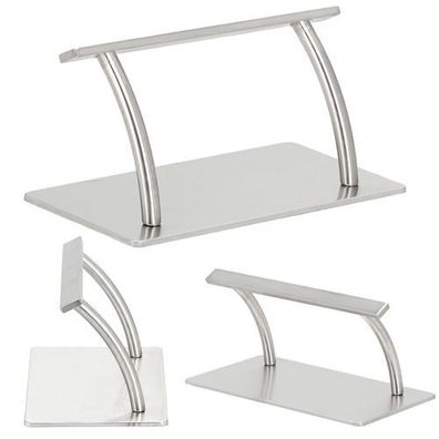 Friseurstuhl rutschfeste Basis silber Flat Superior XL