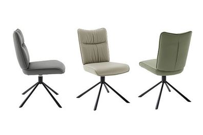 Esszimmerstühle Stühle MARIN 4-Fuß Microfaser cappuccino