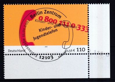 BRD 2001 gestempelt Ecke unten rechts MiNr. 2164 Bundesarbeitsgemeinschaft