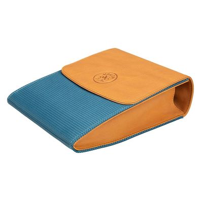 VAUEN Pfeifentasche Easy (642), Blue (Leder mit blauem Nylon), Magnetverschluss