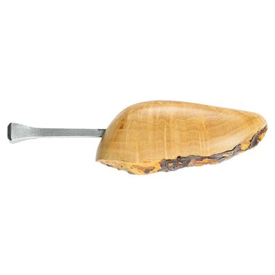 Pfeifenstopfer Metall mit Griff aus Bruyèreholz Freehand im Lederimitat-Beutel