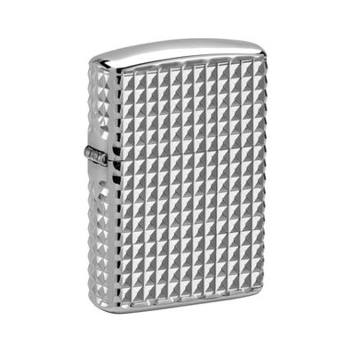 Zippo Benzin-Feuerzeug Armor Case Diamond poliert 60006898, unbefüllt