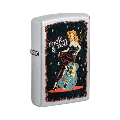Zippo Benzin-Feuerzeug Cool Chick Rock & Roll 60006971, unbefüllt