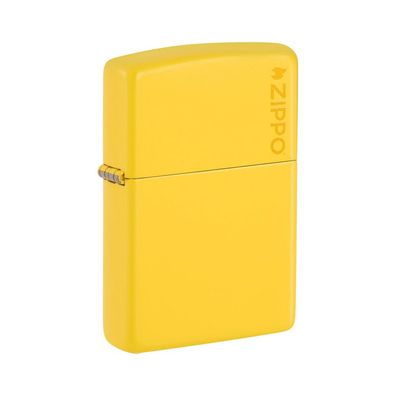 Zippo Benzin-Feuerzeug Sunflower gelb mit Zippo Logo 60007102, unbefüllt