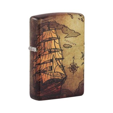 Zippo Benzin-Feuerzeug Pirate Ship color 60005661, unbefüllt