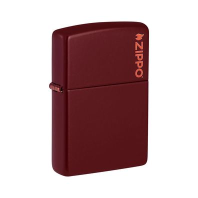 Zippo Benzin-Feuerzeug Merlot mit Zippo Logo 60007115, unbefüllt