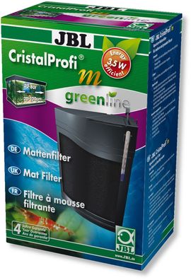 JBL CristalProfi m Greenline Mattenfilter für Aquarien 20-80 Liter