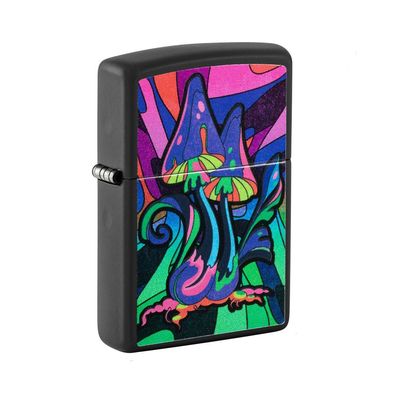 Zippo Benzin-Feuerzeug black Light Counter Culture Design 60006392, unbefüllt