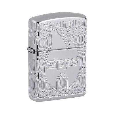 Zippo Benzin-Feuerzeug Armor Case-Zippo Flamme 60006834, unbefüllt