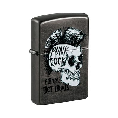 Zippo Benzin-Feuerzeug gray dusk Punk Rock Skull 60006559, unbefüllt