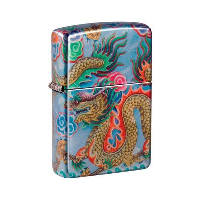 Zippo Benzin-Feuerzeug color Dragon Design 60006581, unbefüllt