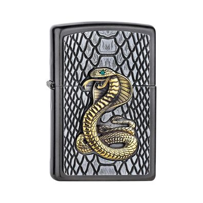 Zippo Benzin-Feuerzeug gray dusk Cobra Gold 2005928, unbefüllt