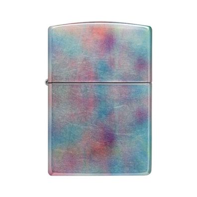 Zippo Benzin-Feuerzeug Chrom Holographic Design 60006439, unbefüllt