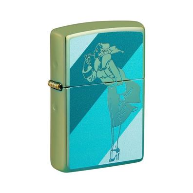 Zippo Benzin-Feuerzeug teal poliert Windy, 60006407 unbefüllt