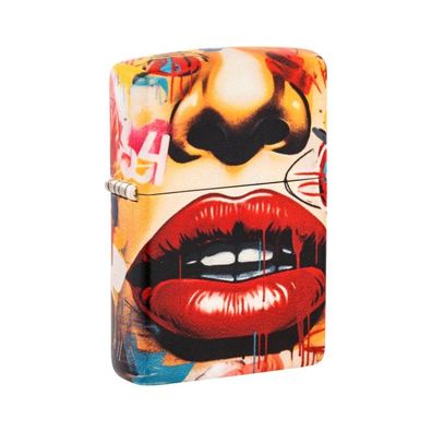 Zippo Benzin-Feuerzeug Street Art Face, 60007208 unbefüllt