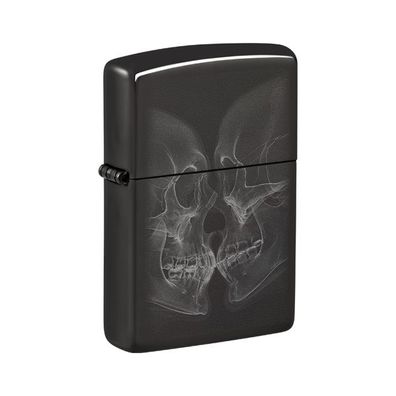 Zippo Benzin-Feuerzeug Ebony Photo Image, X-Ray Kiss 60007386, unbefüllt