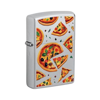 Zippo Benzin-Feuerzeug satin finish color, Pizza 60007385, unbefüllt