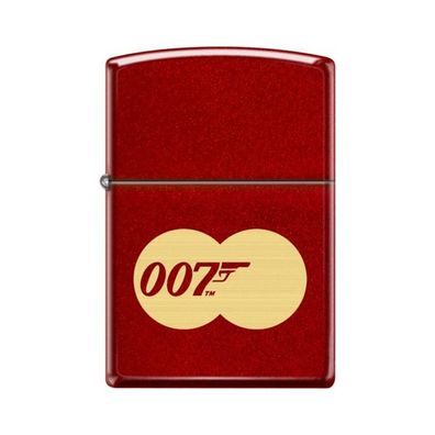 Zippo Benzin-Feuerzeug metallic red gelasert, 007 James Bond, 6000746, unbefüllt